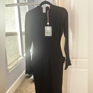 House of CB Black Long Sleeve Dress